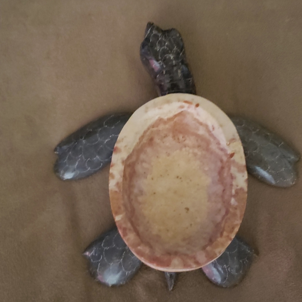 Turtle Marble Trinket Box.